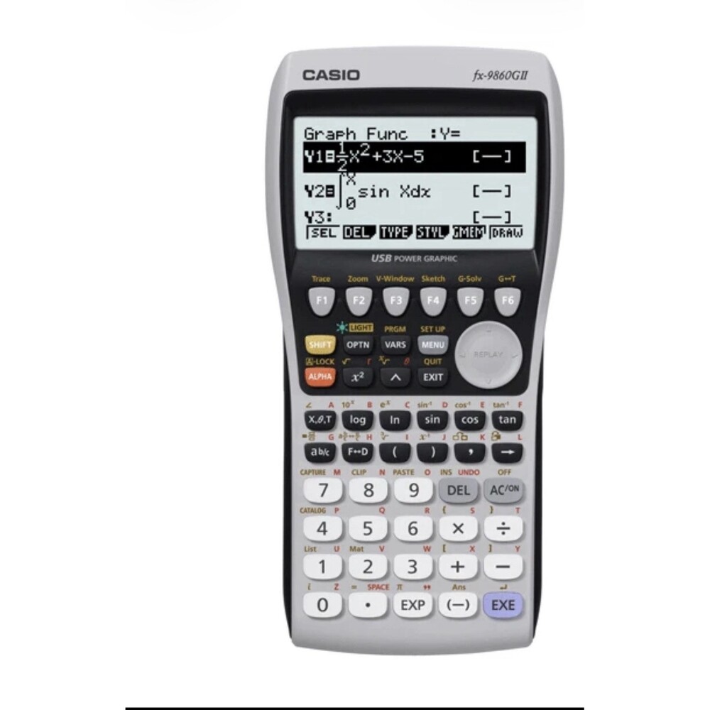 Casio FX-9860GII Graphing Calculator with Case